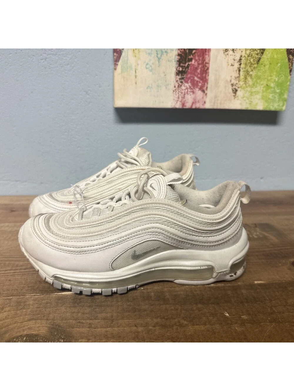 Nike Air Max 97 Triple White - Size 6